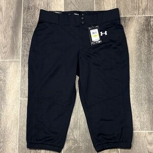 Under Armour Black Crop Baseball Pants